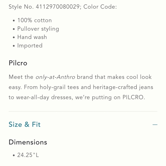 NWT Pilcro Cotton Graphic Tee - Picture 10 of 10
